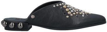 Donna Mules & Zoccoli Nero 36 Pelle