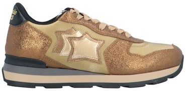 Donna Sneakers Bronzo 36 Pelle Fibre tessili