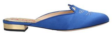 Donna Mules & Zoccoli Blu 35.5 Fibre tessili