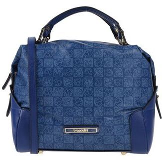 Donna Borsa a mano Blu Fibre tessili