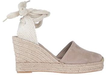 Donna Espadrillas Grigio chiaro 40 Pelle Fibre tessili