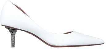 Donna Decolletes Bianco 40 Pelle