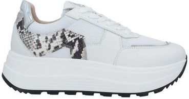 Donna Sneakers Bianco 39 Pelle Fibre tessili