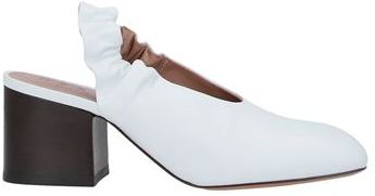 Donna Mules & Zoccoli Bianco 36 Pelle