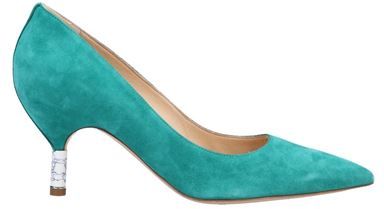 Donna Decolletes Verde smeraldo 36 Pelle