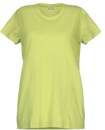 Donna T-shirt Verde acido L 100% Cotone