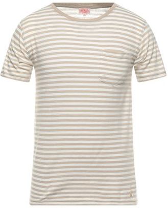 Uomo T-shirt Khaki S 70% Cotone 30% Lino