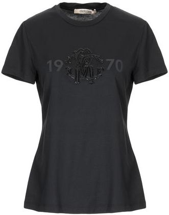 Donna T-shirt Nero 38 100% Cotone