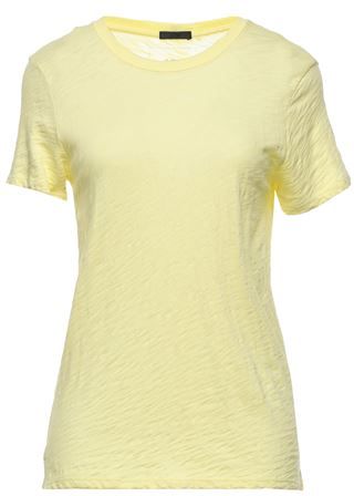 Donna T-shirt Giallo XS 100% Cotone