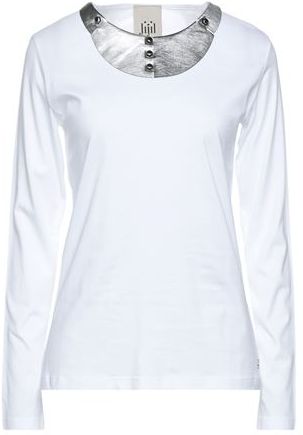 Donna T-shirt Bianco 40 100% Cotone