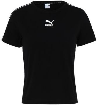 Donna T-shirt Nero XS 95% Cotone 5% Elastan
