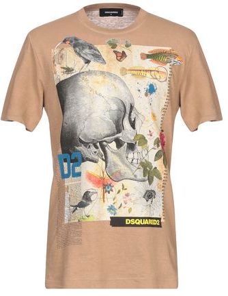 Uomo T-shirt Khaki S 100% Cotone