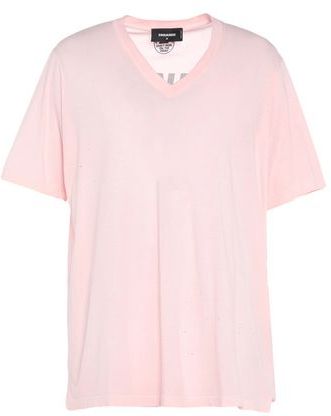 Uomo T-shirt Rosa S 100% Cotone