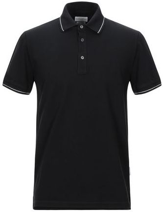 Uomo Polo Nero M 100% Cotone