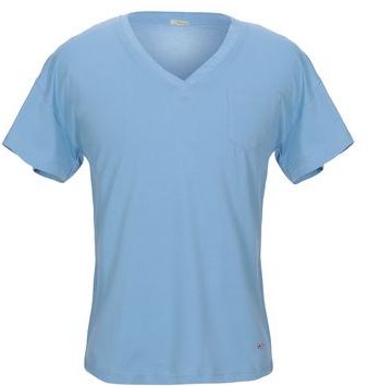 Uomo T-shirt Celeste XS 100% Cotone