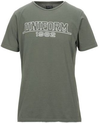 Uomo T-shirt Verde militare S 100% Cotone