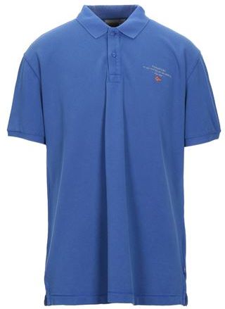 Uomo Polo Blu china S 100% Cotone