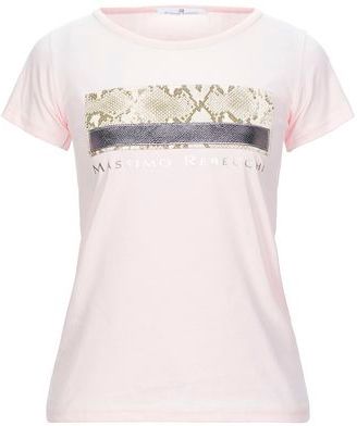 Donna T-shirt Rosa chiaro S 100% Cotone