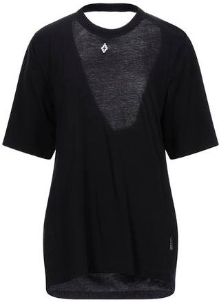 Donna T-shirt Nero S 100% Cotone Elastan