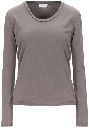 Donna T-shirt Tortora S 100% Cotone