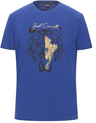 Uomo T-shirt Blu M 100% Cotone