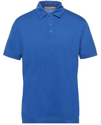 Uomo Polo Blu china S 100% Cotone