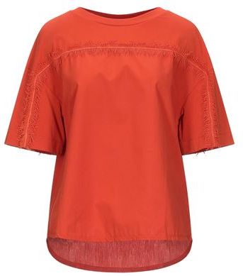 Donna T-shirt Arancione 38 95% Cotone 5% Elastan