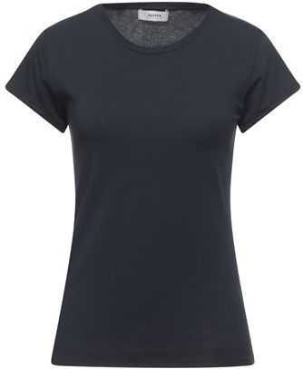 Donna T-shirt Blu notte 42 95% Cotone 5% Elastan