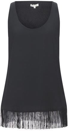 Donna Top Nero XS 100% Poliestere