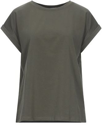 Donna T-shirt Verde militare 44 95% Cotone 5% Elastan