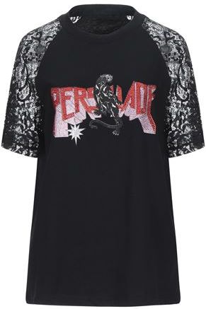 Donna T-shirt Nero S 100% Cotone