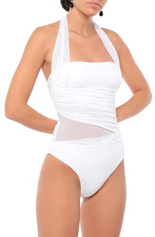 Donna Costume intero Bianco 38 84% Poliammide 16% Elastan