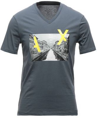 Uomo T-shirt Grigio XS 100% Cotone