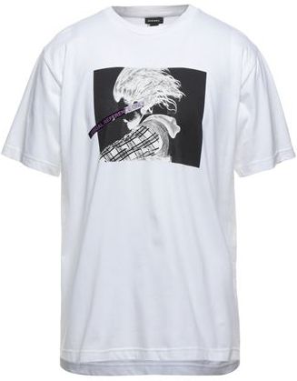 Uomo T-shirt Bianco S 100% Cotone