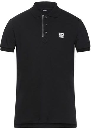 Uomo Polo Nero S 95% Cotone 5% Elastan