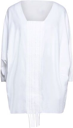 Donna T-shirt Bianco 40 93% Cotone 7% Elastan
