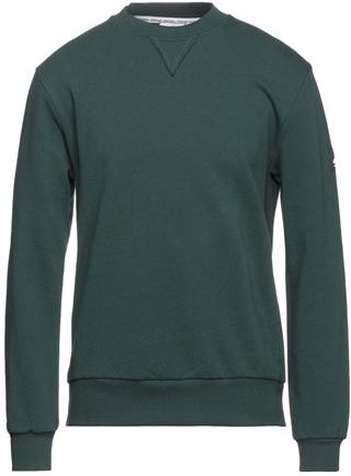 Uomo Felpa Verde scuro XXL 100% Cotone