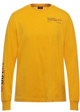 Uomo T-shirt Giallo XS 100% Cotone