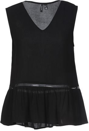 Donna Top Nero XS 100% Viscosa