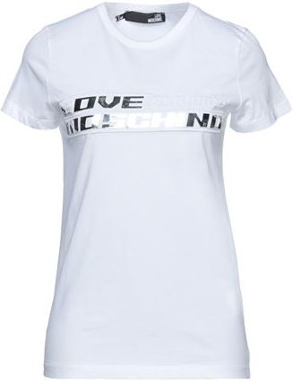 Donna T-shirt Bianco 40 100% Cotone Elastan