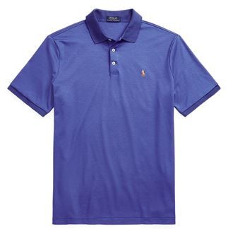 Uomo Polo Blu S 100% Cotone