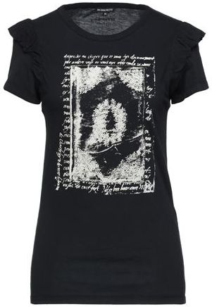 Donna T-shirt Nero 40 100% Cotone