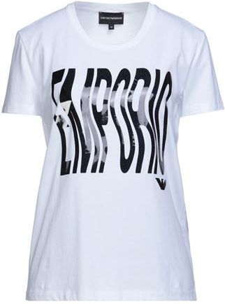 Donna T-shirt Bianco 38 100% Cotone