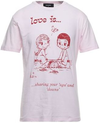 Uomo T-shirt Rosa S 100% Cotone