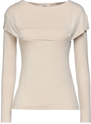 Donna T-shirt Beige S 95% Modal 5% Elastan