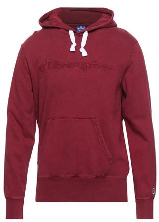 Uomo Felpa Bordeaux S 100% Cotone