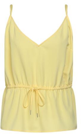 Donna Top Giallo XS 100% Poliestere