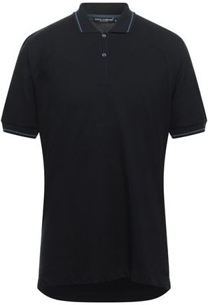 Uomo Polo Blu scuro 54 100% Cotone Pelle di vitello