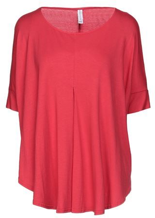 Donna T-shirt Rosso one size 94% Viscosa 6% Elastan