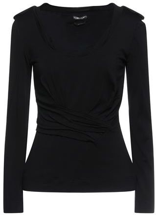 Donna T-shirt Nero 46 95% Viscosa 5% Elastan